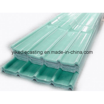 Hoja de techo de fibra de vidrio, hojas de techo FRP transparente